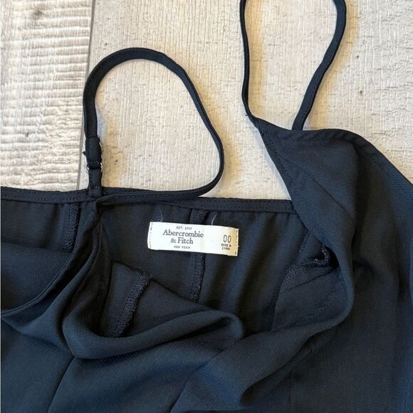 Abercrombie & Fitch Black Flare Leg Jumpsuit - Picture 3 of 6